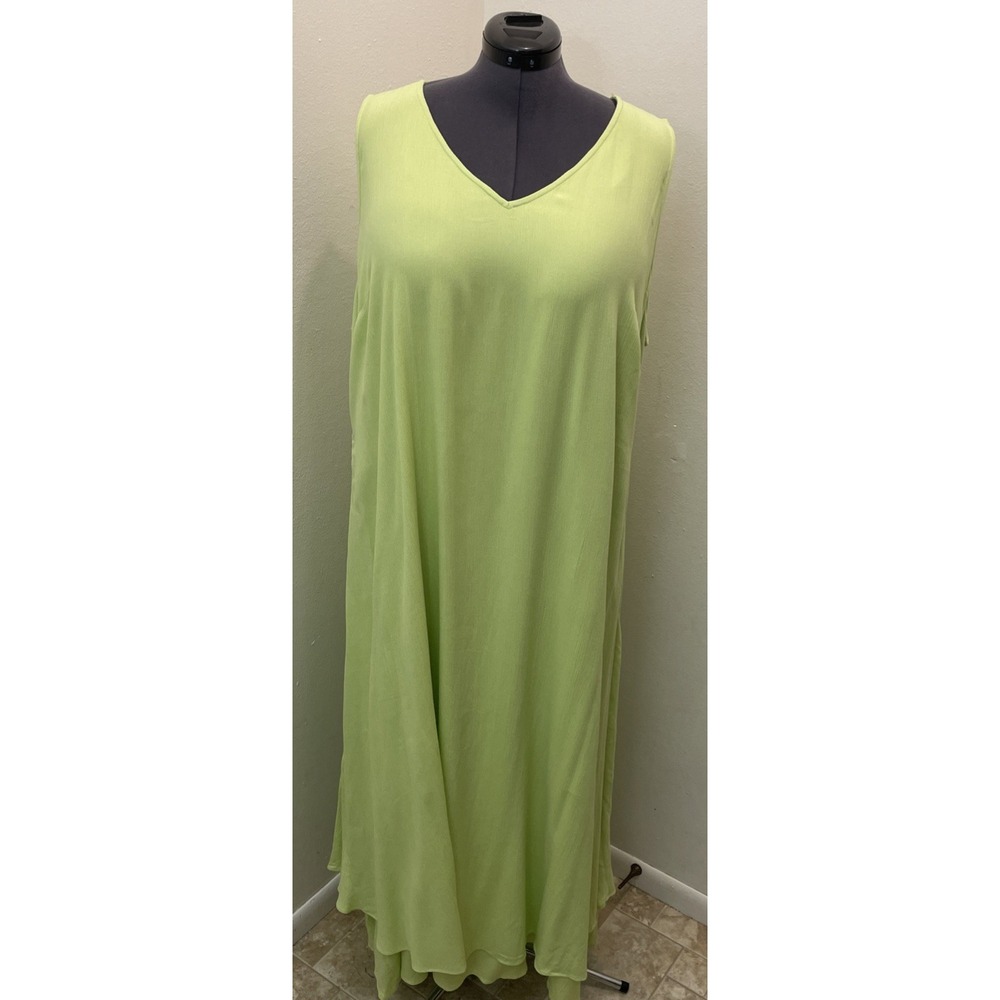 Antthony HSN Magic Multiway Convertible Maxi Dress Plus 2X Lime Green NWT
